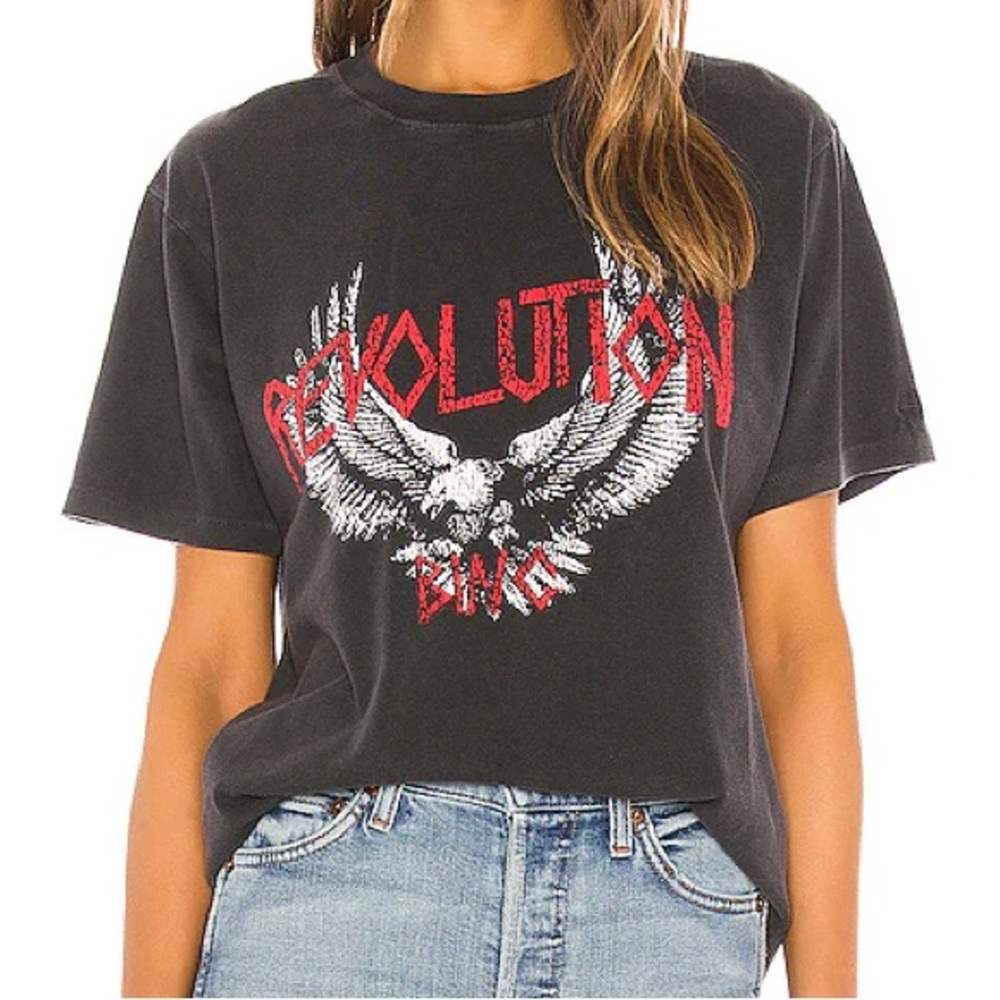 Anine Bing Georgie Revolution Graphic Tee